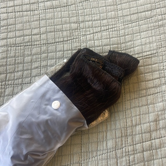 New ZALA remy Extensions 5 piece 12” 70G Midnight Brown #1C - Picture 7 of 7